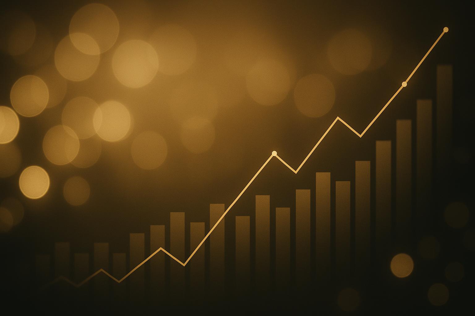 Gold and finance background